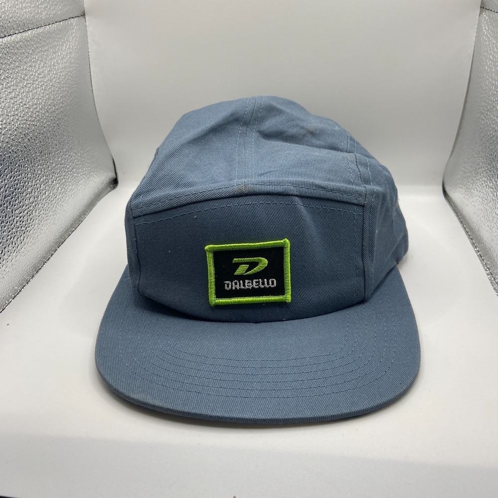 Dalbello Cap Men's Light Blue Adjustable Strapback Eyelets 4 Panels Baseball Hat